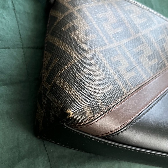 Fendi Black and Brown Forever Fendi Camera Bag - Picture 10 of 16